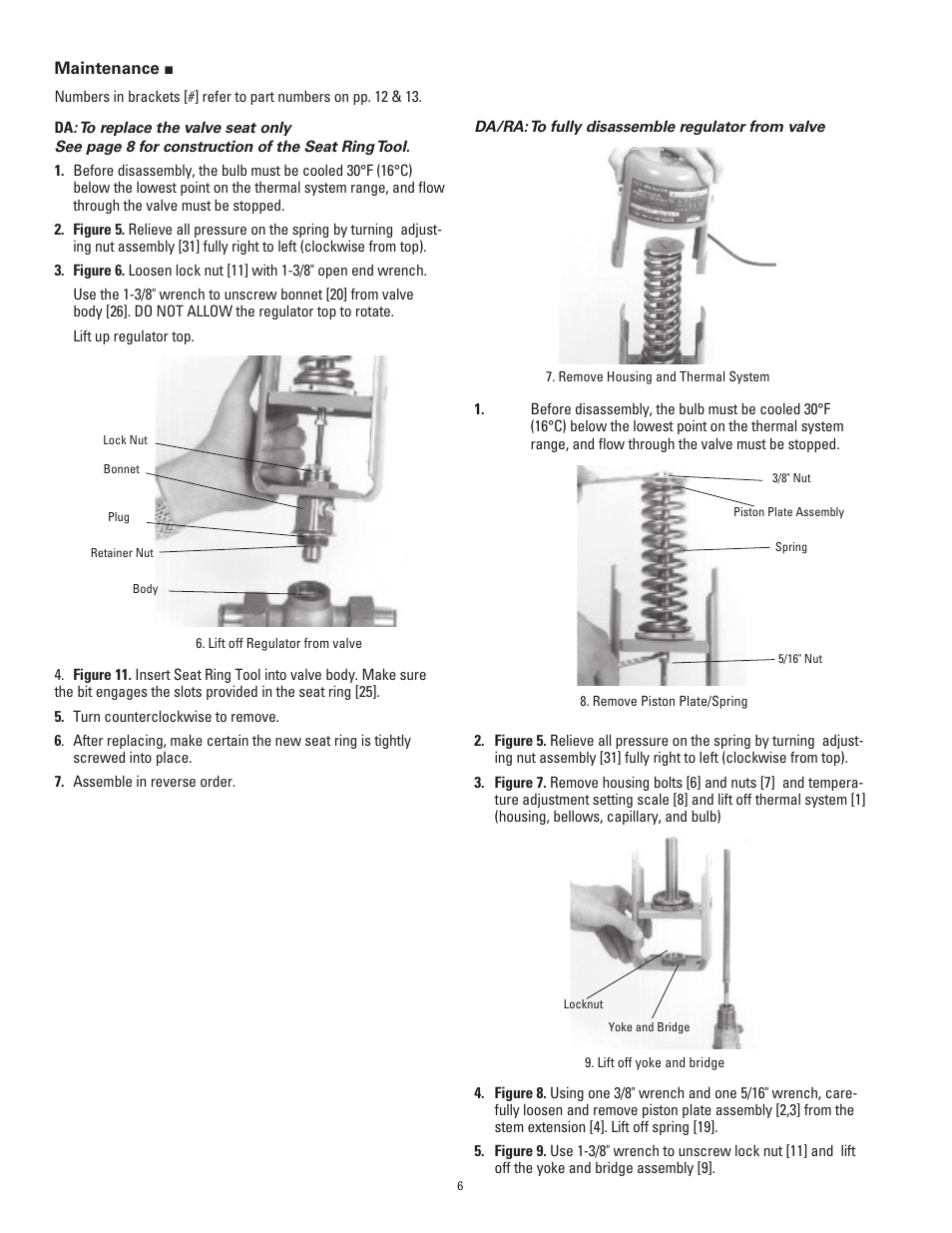 Powers 595 Series 11 Self-Operating Temperature Regulators - Type ST Stainless Trim User Manual | Page 6 / 16