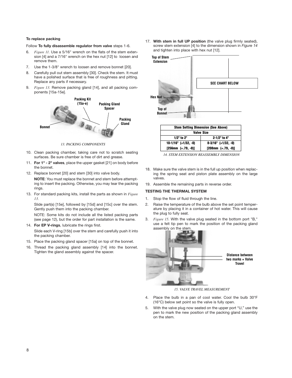 Powers 595 Series 11 Self-Operating Temperature Regulators - Type WM 3-Way Water Mix User Manual | Page 8 / 16