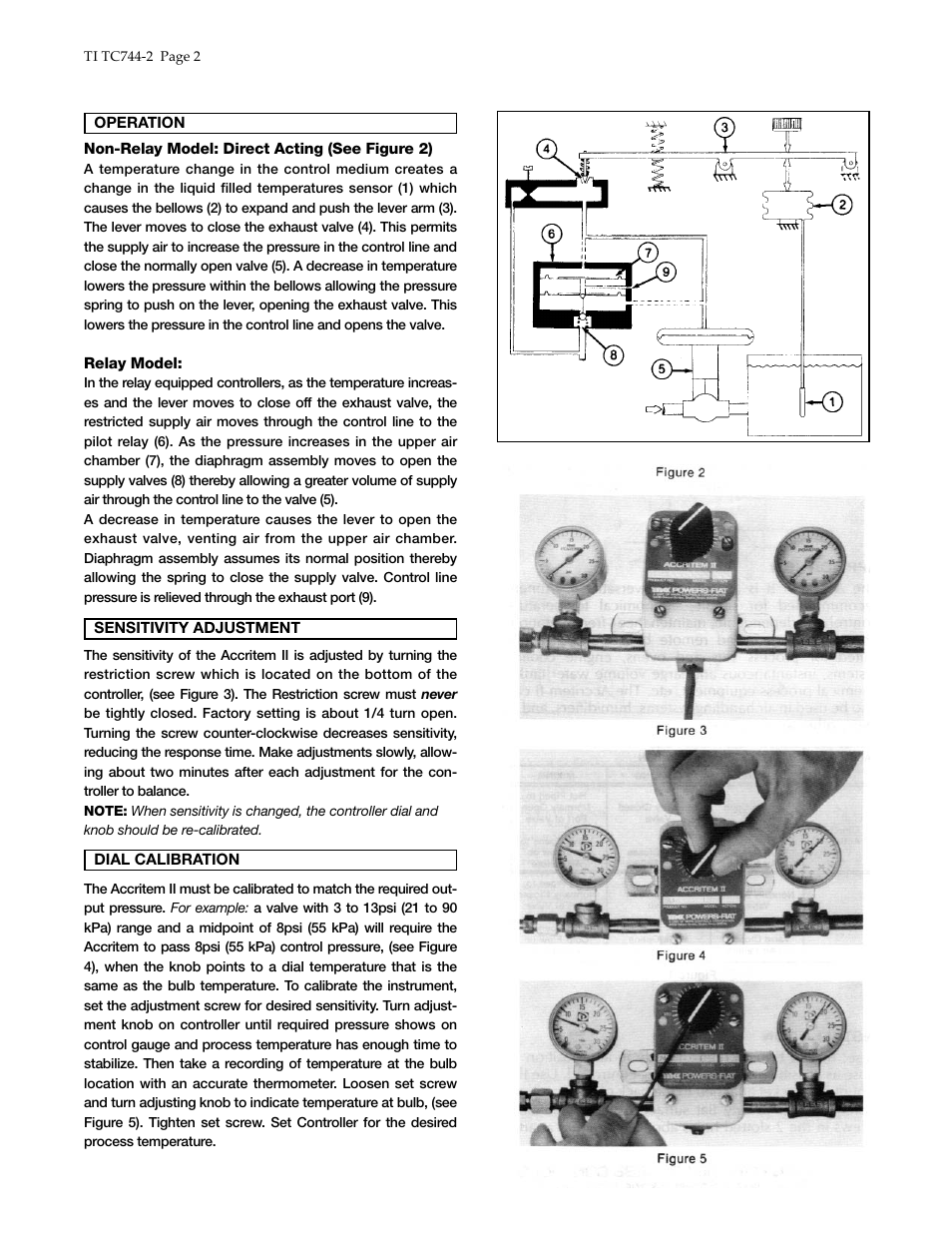 Powers 744 Series Accritem Rigid and Remote Bulb Blind Controllers - Remote Bulb User Manual | Page 2 / 4
