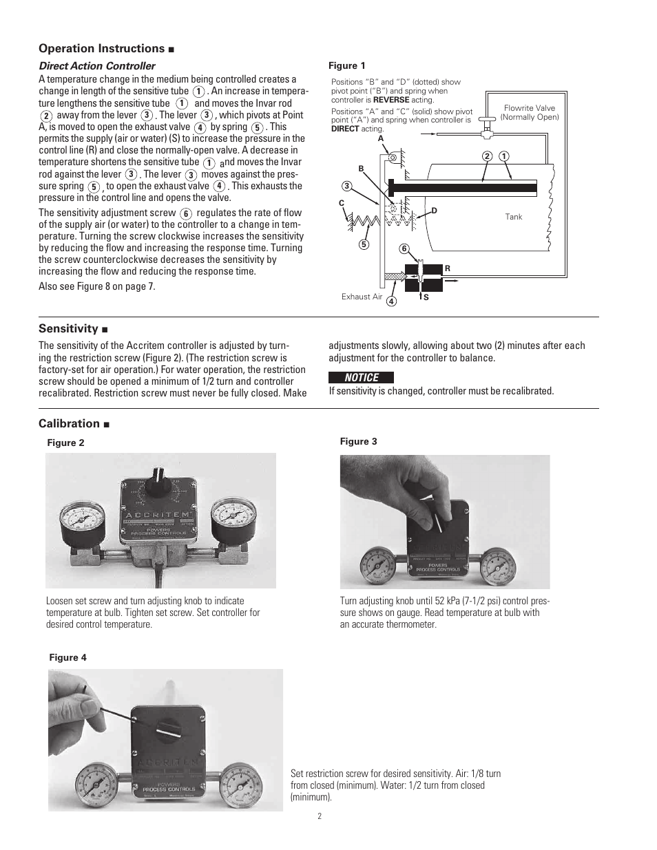 Powers 744 Series Accritem Rigid and Remote Bulb Blind Controllers - Rigid Bulb User Manual | Page 2 / 8