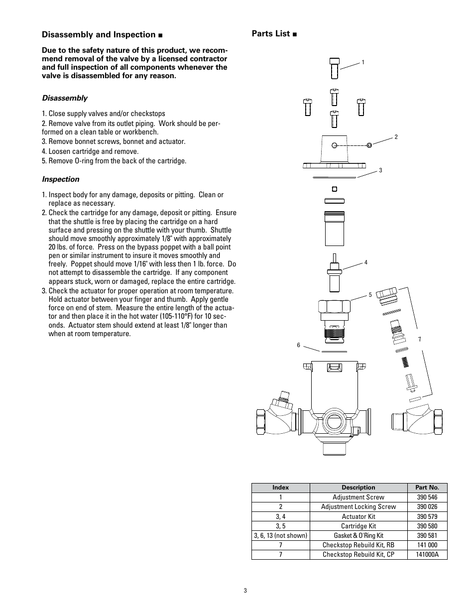 Powers ES150 Emergency Tempering Valves with Internal Cold Water Bypass User Manual | Page 3 / 4