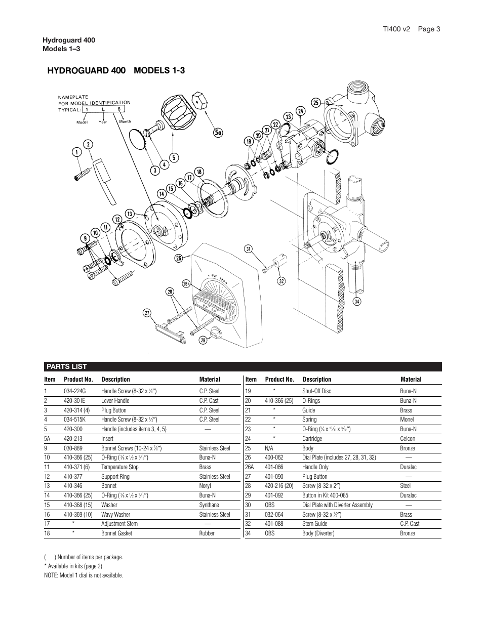Powers 400 Series Balancing Valves User Manual | Page 3 / 4