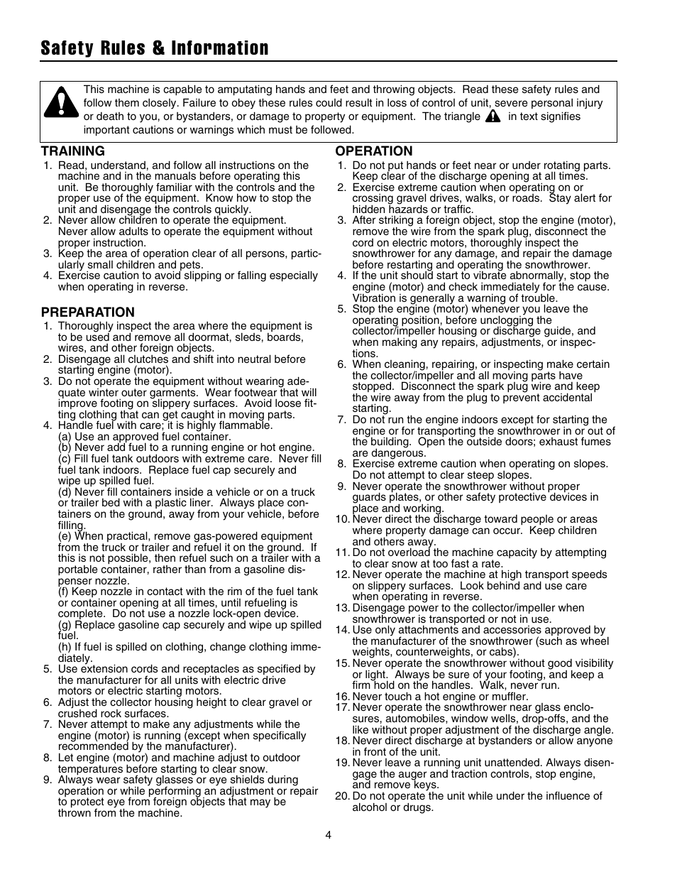 Safety rules & information | Briggs & Stratton 1732 User Manual | Page 6 / 36