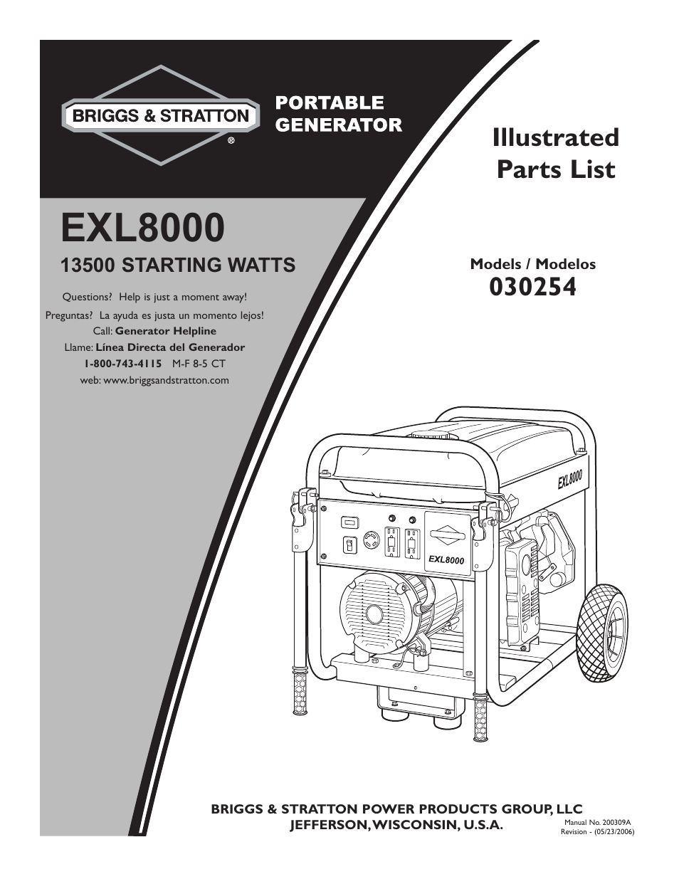 Briggs & Stratton 30254 User Manual | 6 pages