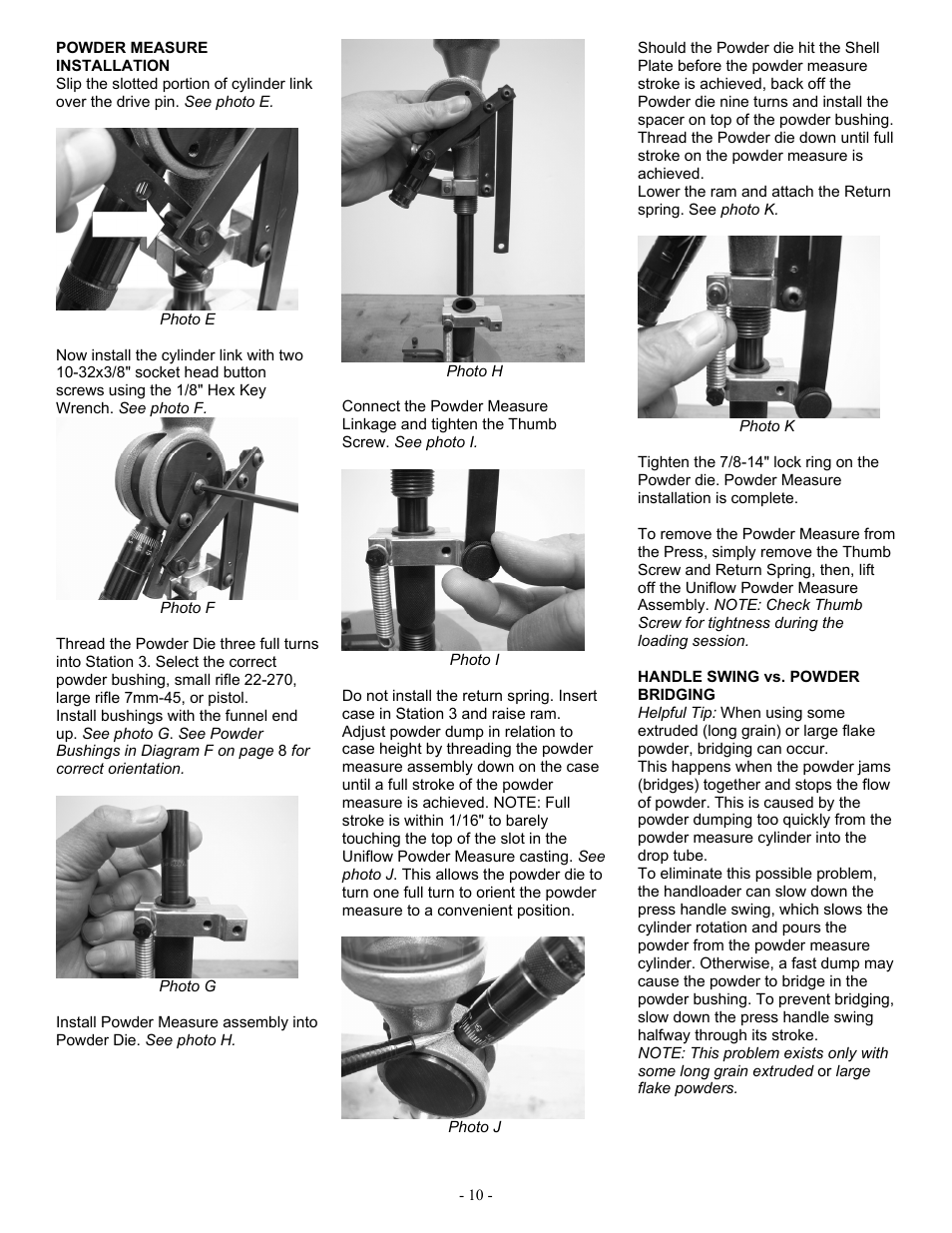 RCBS Pro 2000 Auto Index Reloading Press User Manual | Page 10 / 18