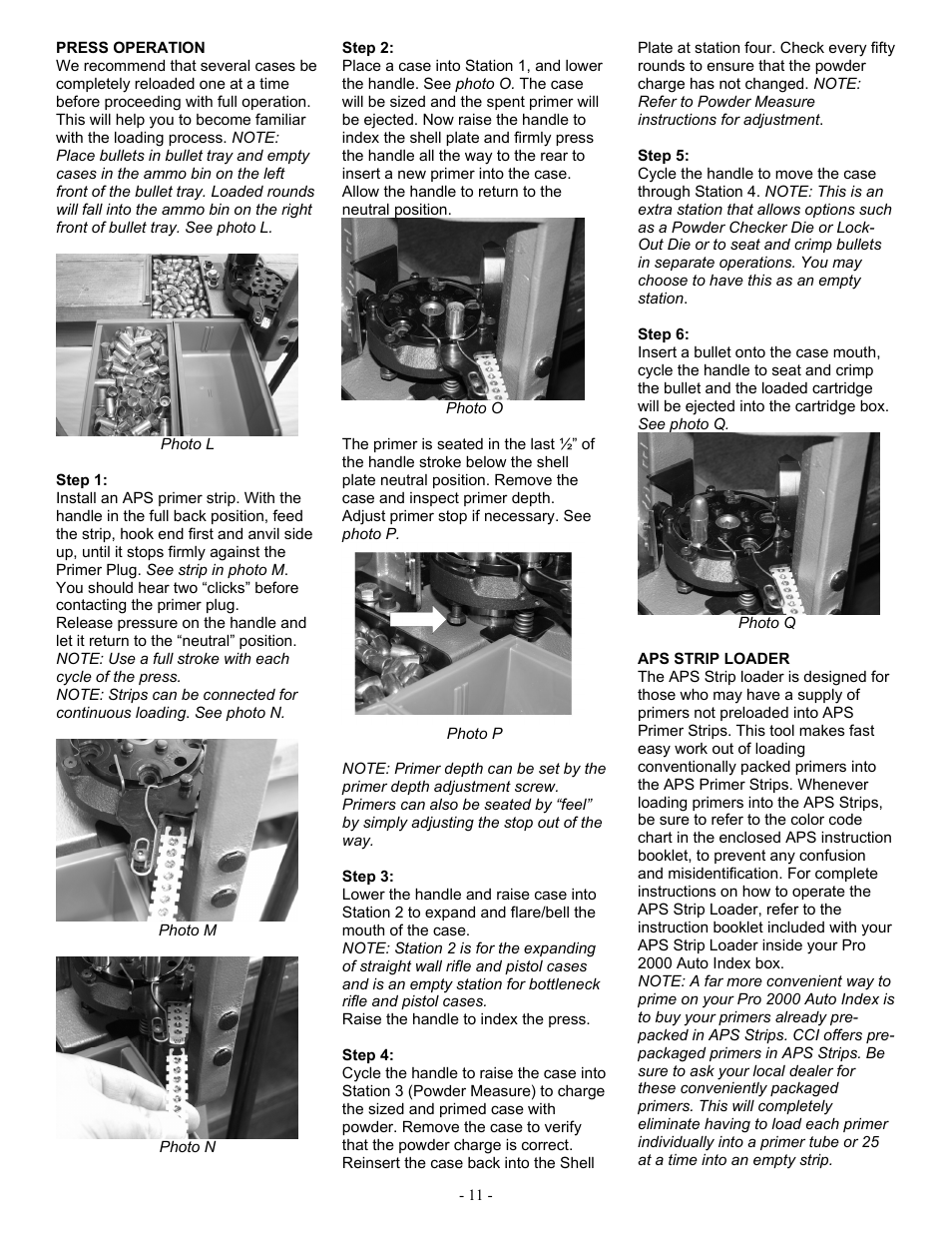 RCBS Pro 2000 Auto Index Reloading Press User Manual | Page 11 / 18