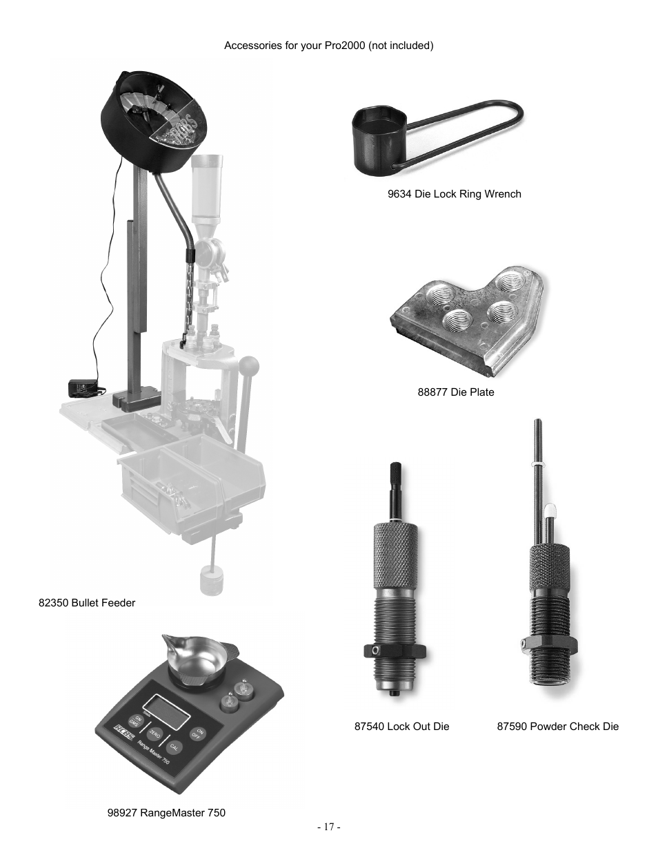 RCBS Pro 2000 Auto Index Reloading Press User Manual | Page 17 / 18
