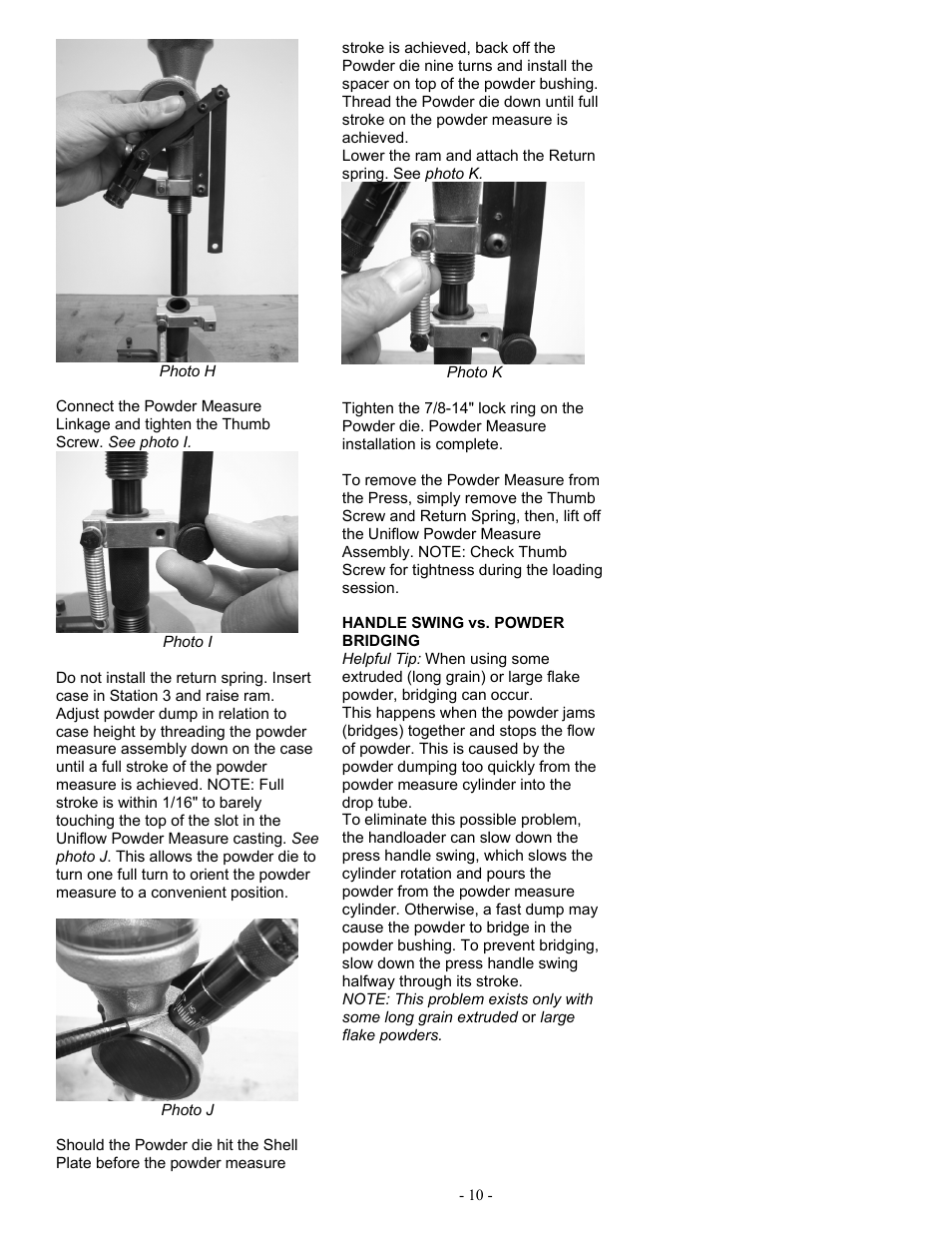 RCBS Pro 2000 Progressive Reloading Press User Manual | Page 10 / 16