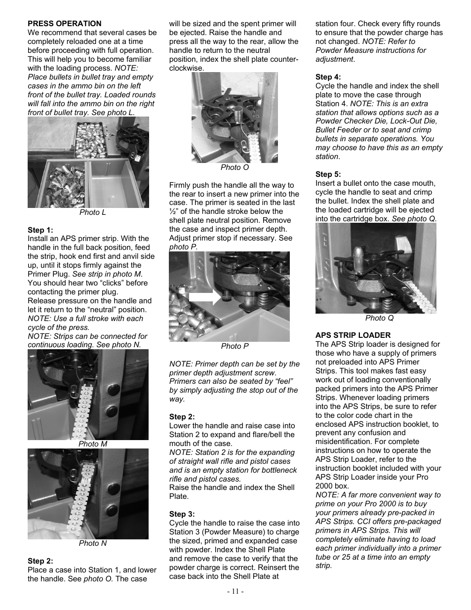 RCBS Pro 2000 Progressive Reloading Press User Manual | Page 11 / 16