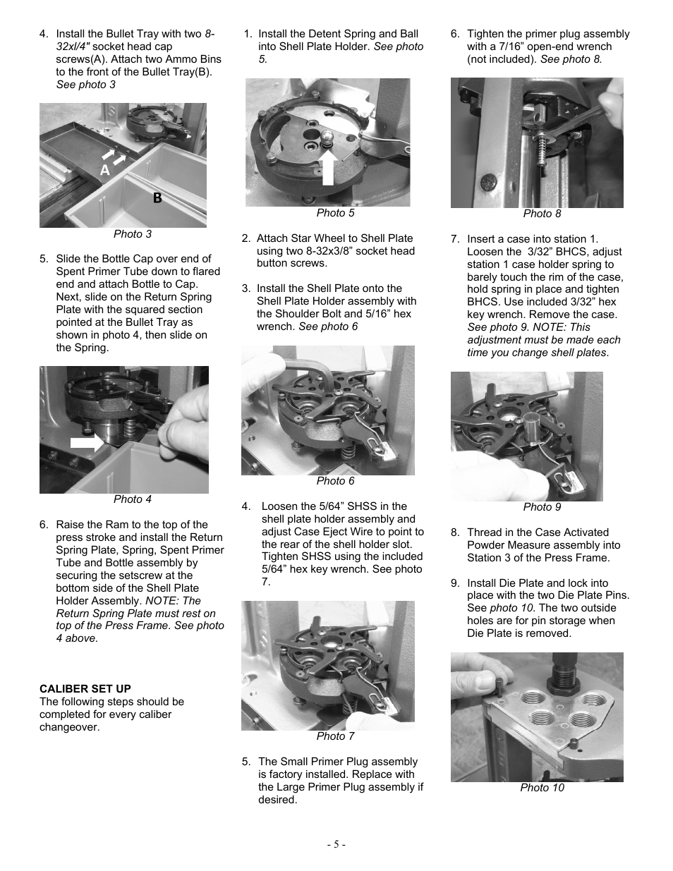 RCBS Pro 2000 Progressive Reloading Press User Manual | Page 5 / 16