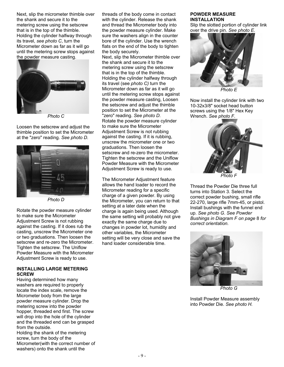 RCBS Pro 2000 Progressive Reloading Press User Manual | Page 9 / 16