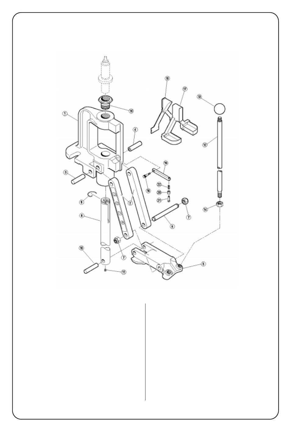 Rock chucker supreme press parts list, Key part# description | RCBS Rock Chucker Supreme Press User Manual | Page 6 / 8