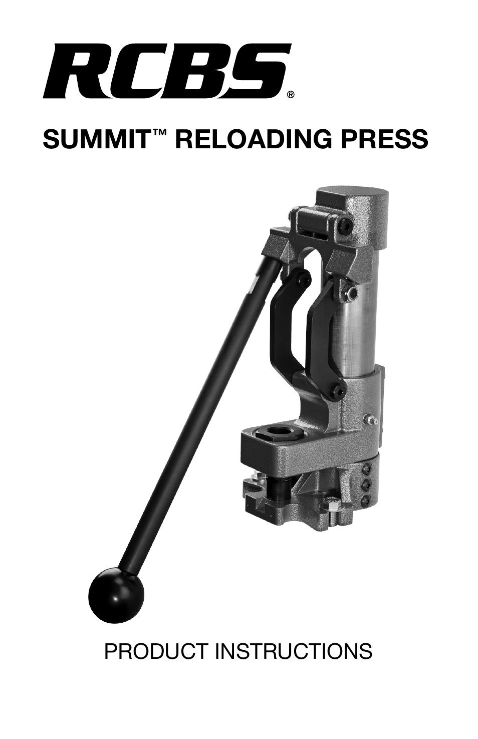 RCBS Summit Reloading Press User Manual | 12 pages