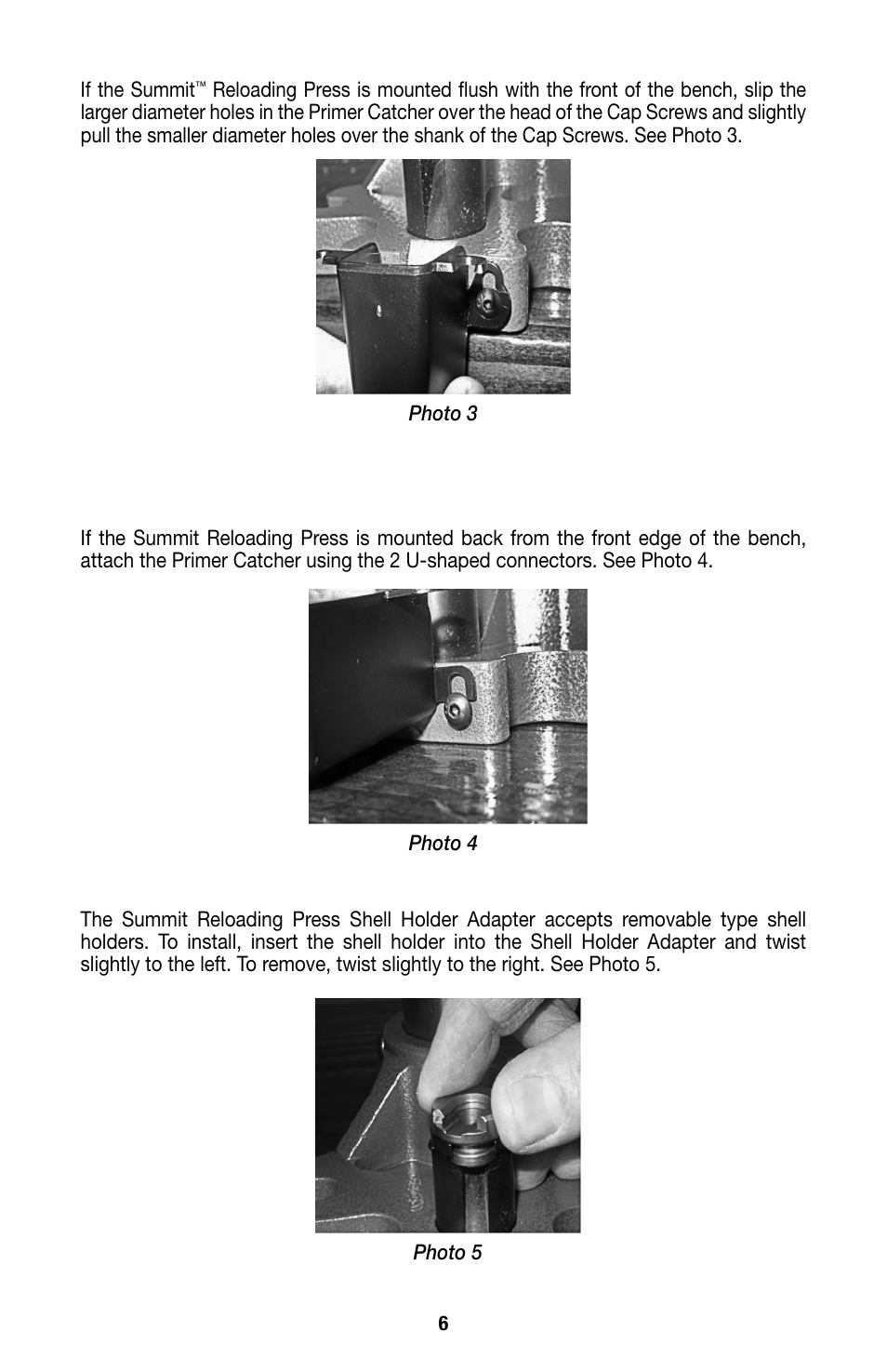 RCBS Summit Reloading Press User Manual | Page 6 / 12