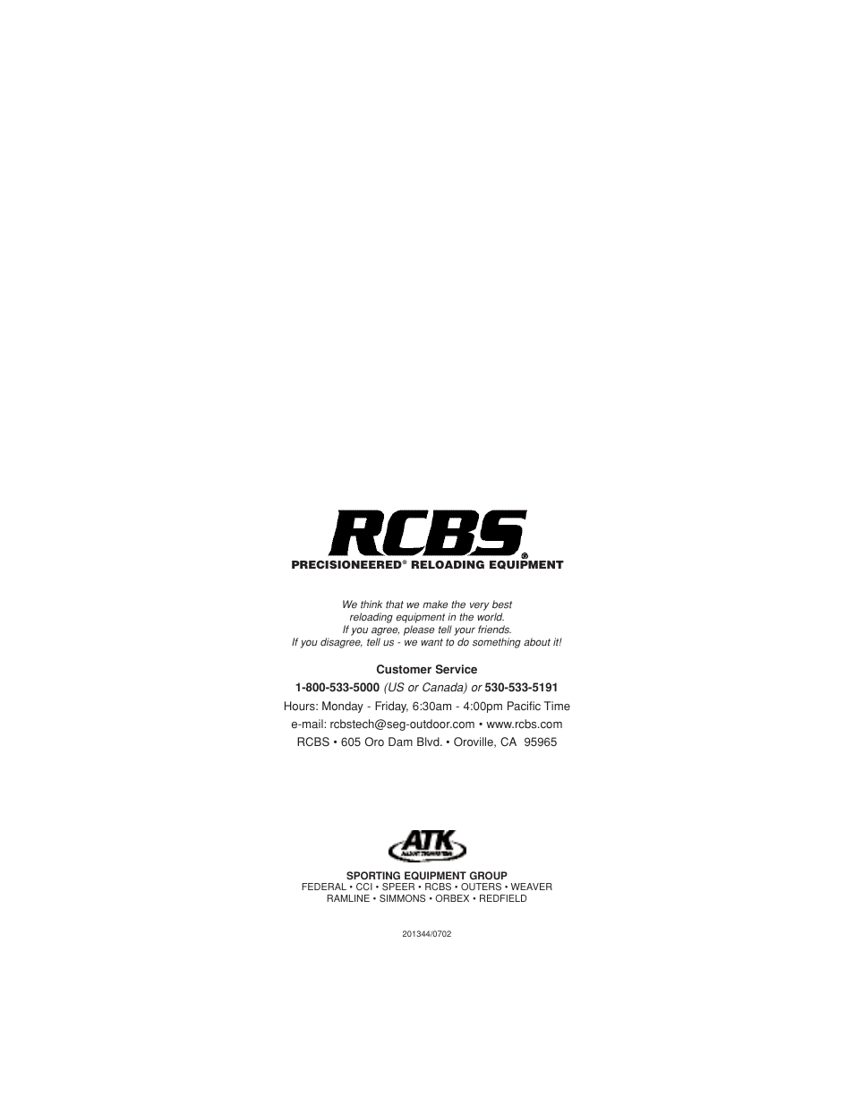 RCBS The Grand Conversion Unit User Manual | Page 10 / 10