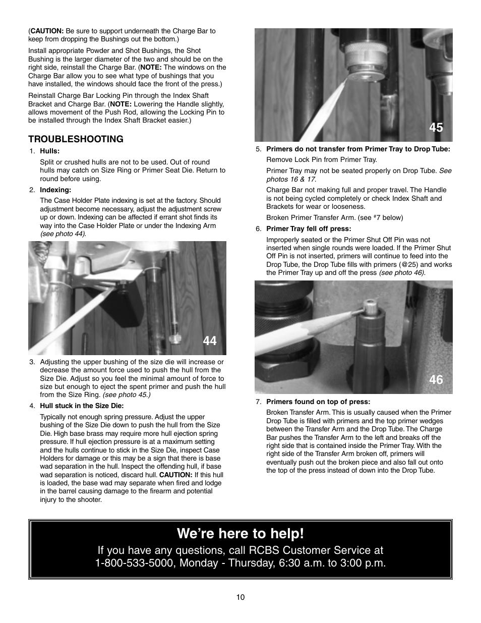 We’re here to help | RCBS The Grand User Manual | Page 13 / 20