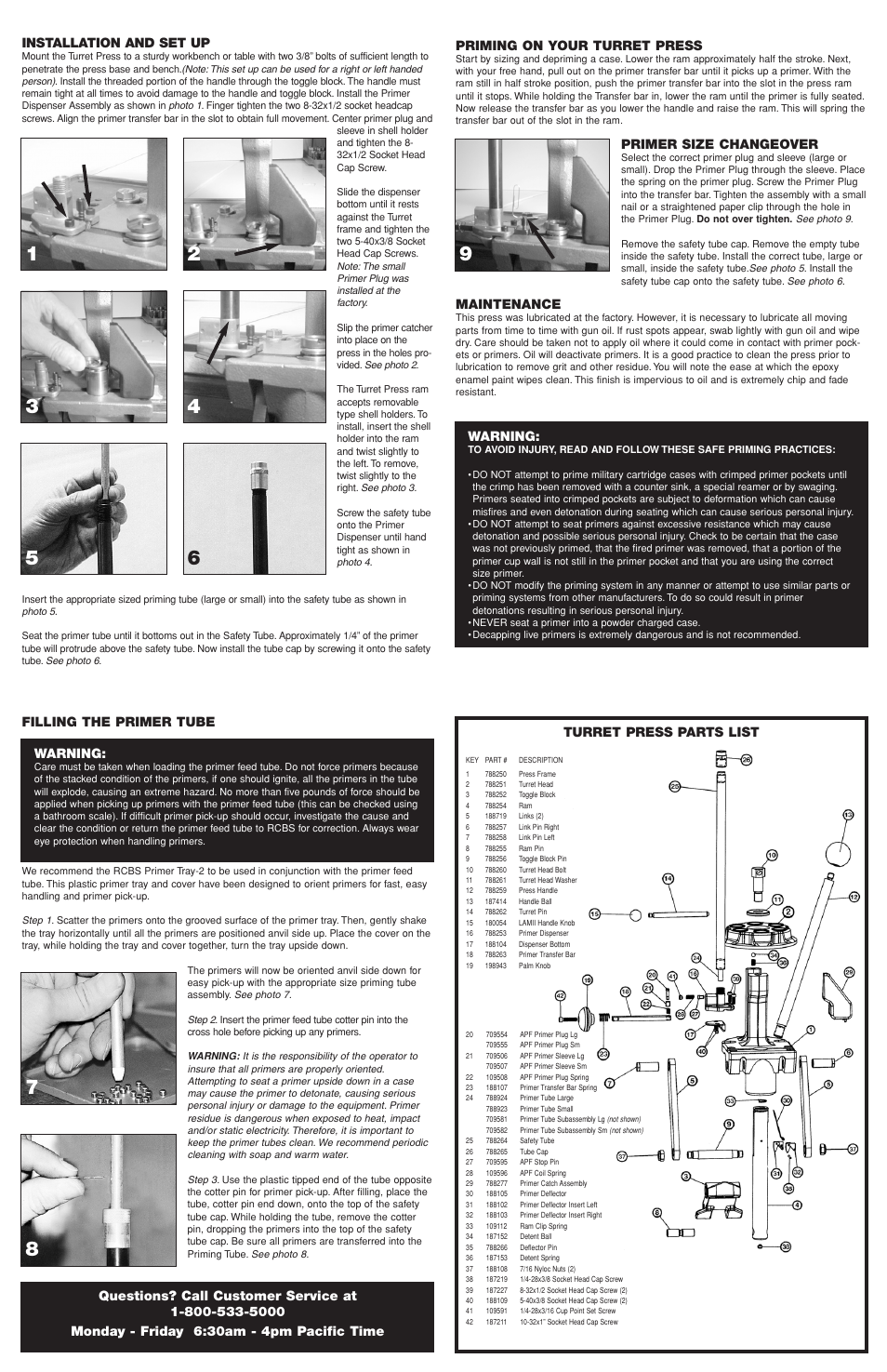 RCBS Turret Press User Manual | 3 pages