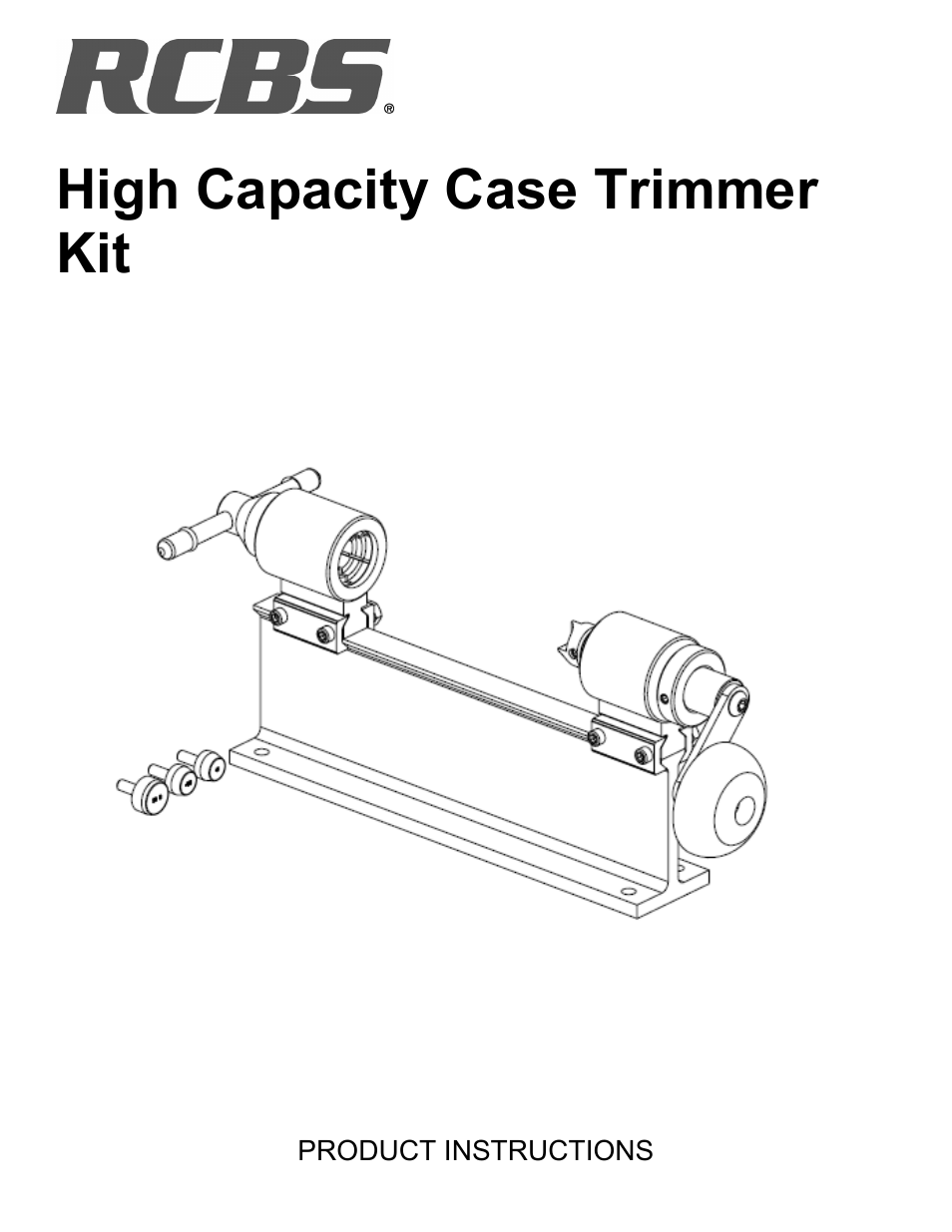 RCBS High Capacity Case Trimmer Kit User Manual | 8 pages