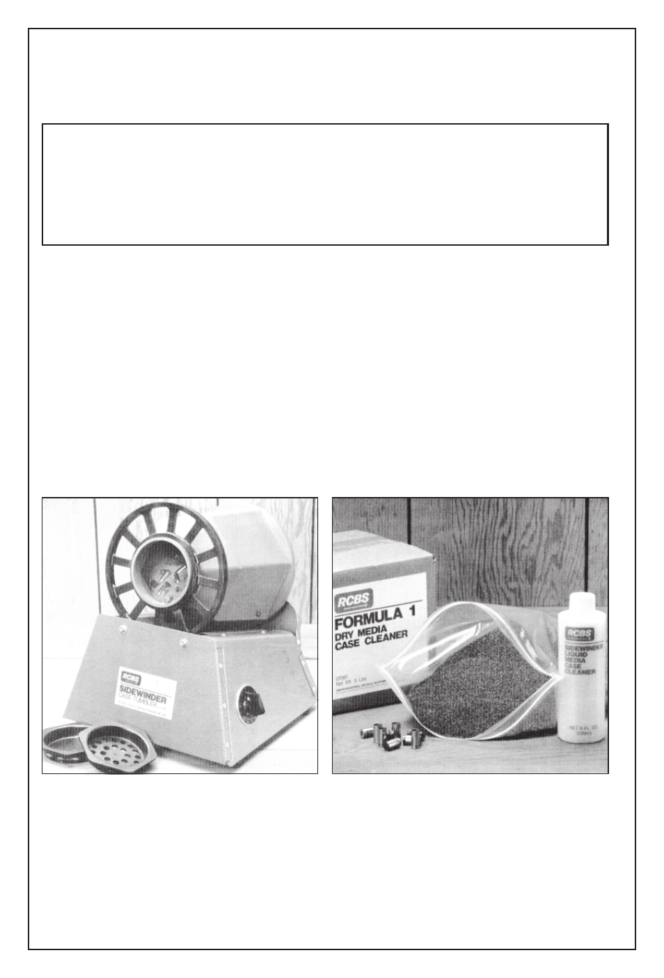 Media preparation | RCBS Sidewinder Case Tumbler User Manual | Page 4 / 6