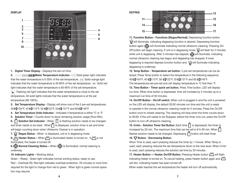 RCBS Ultrasonic Cleaner User Manual | Page 4 / 9