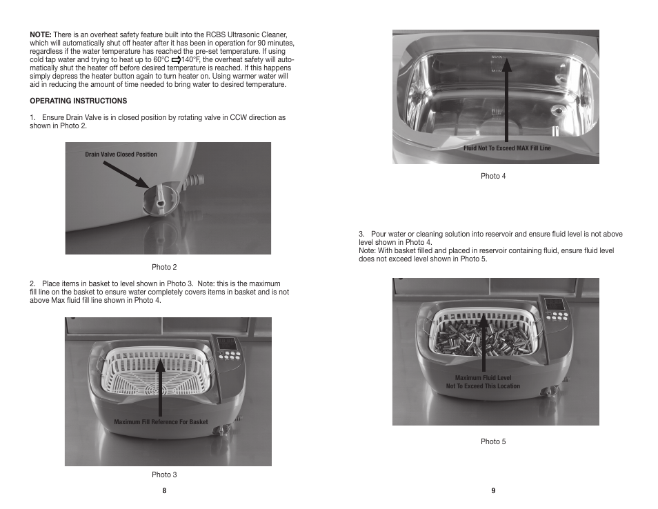 RCBS Ultrasonic Cleaner User Manual | Page 5 / 9