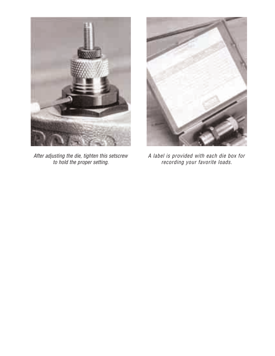 Packaging | RCBS Competition Dies User Manual | Page 5 / 12