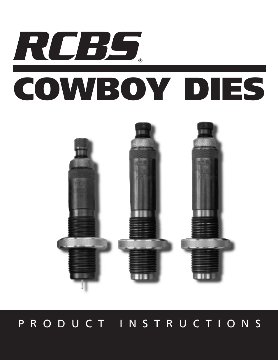 RCBS Cowboy Dies User Manual | 12 pages