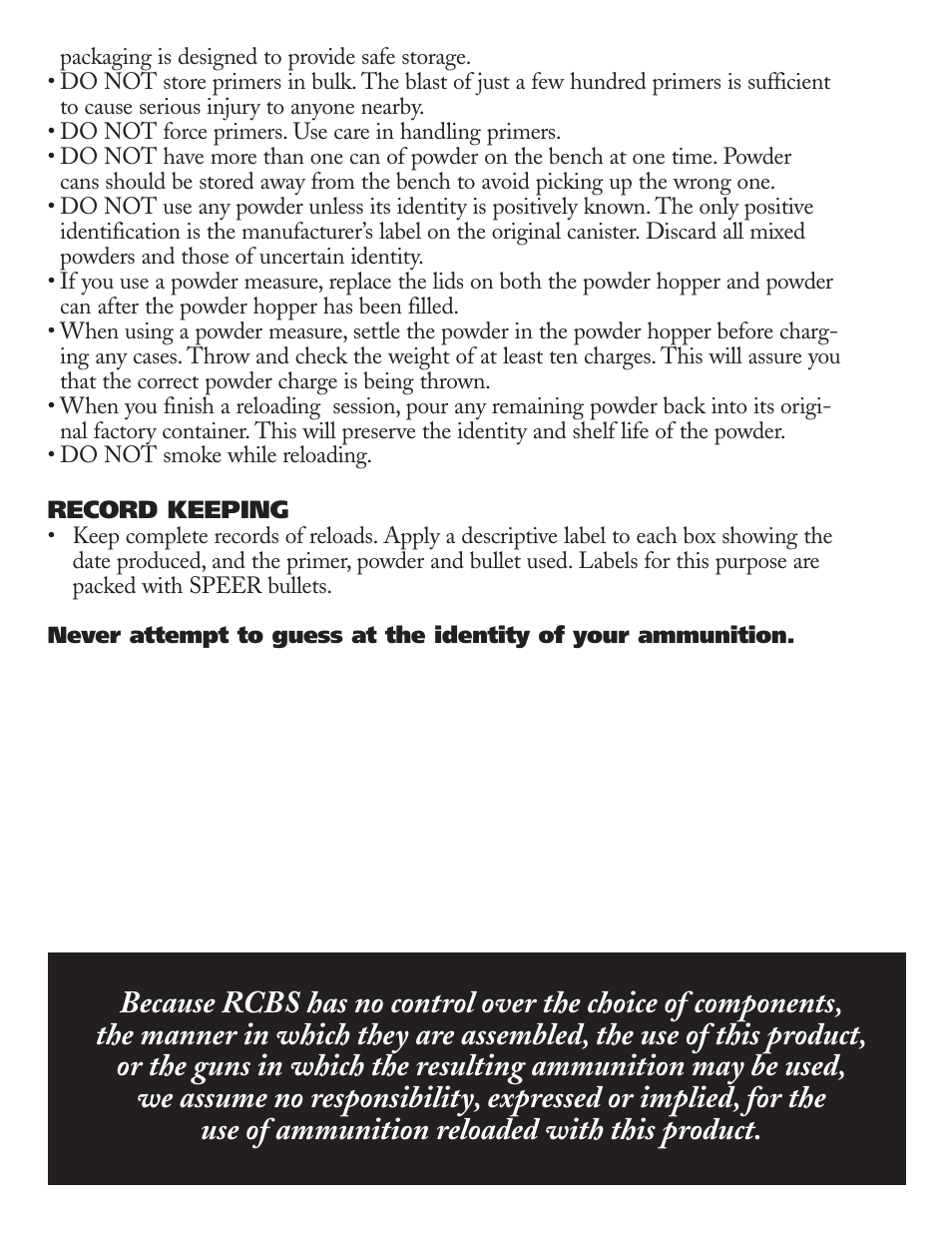 RCBS Cowboy Dies User Manual | Page 4 / 12