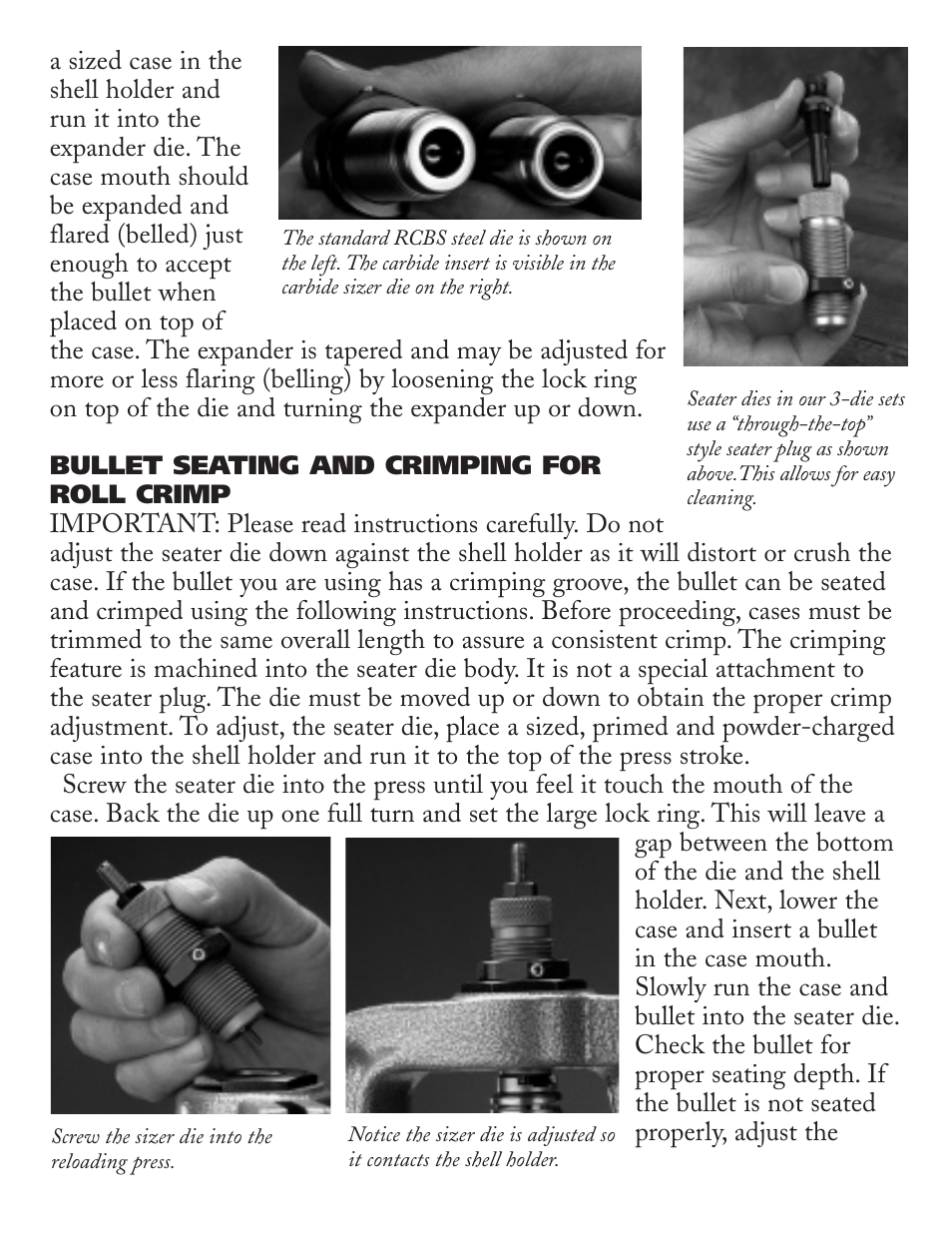 RCBS Cowboy Dies User Manual | Page 9 / 12