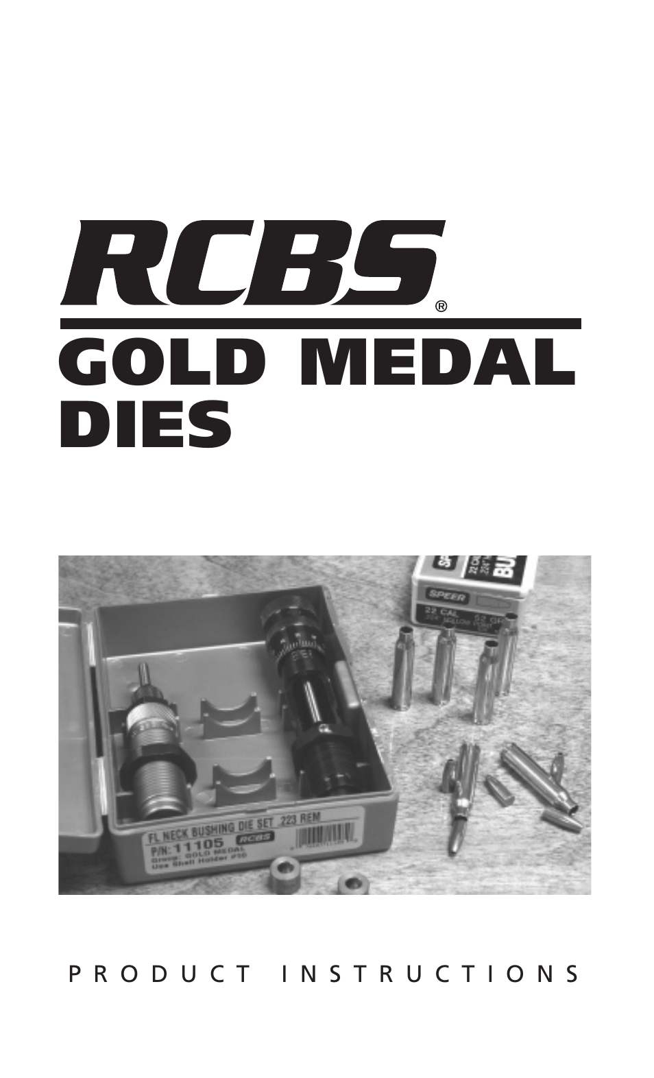 RCBS Gold Medal Dies User Manual | 12 pages