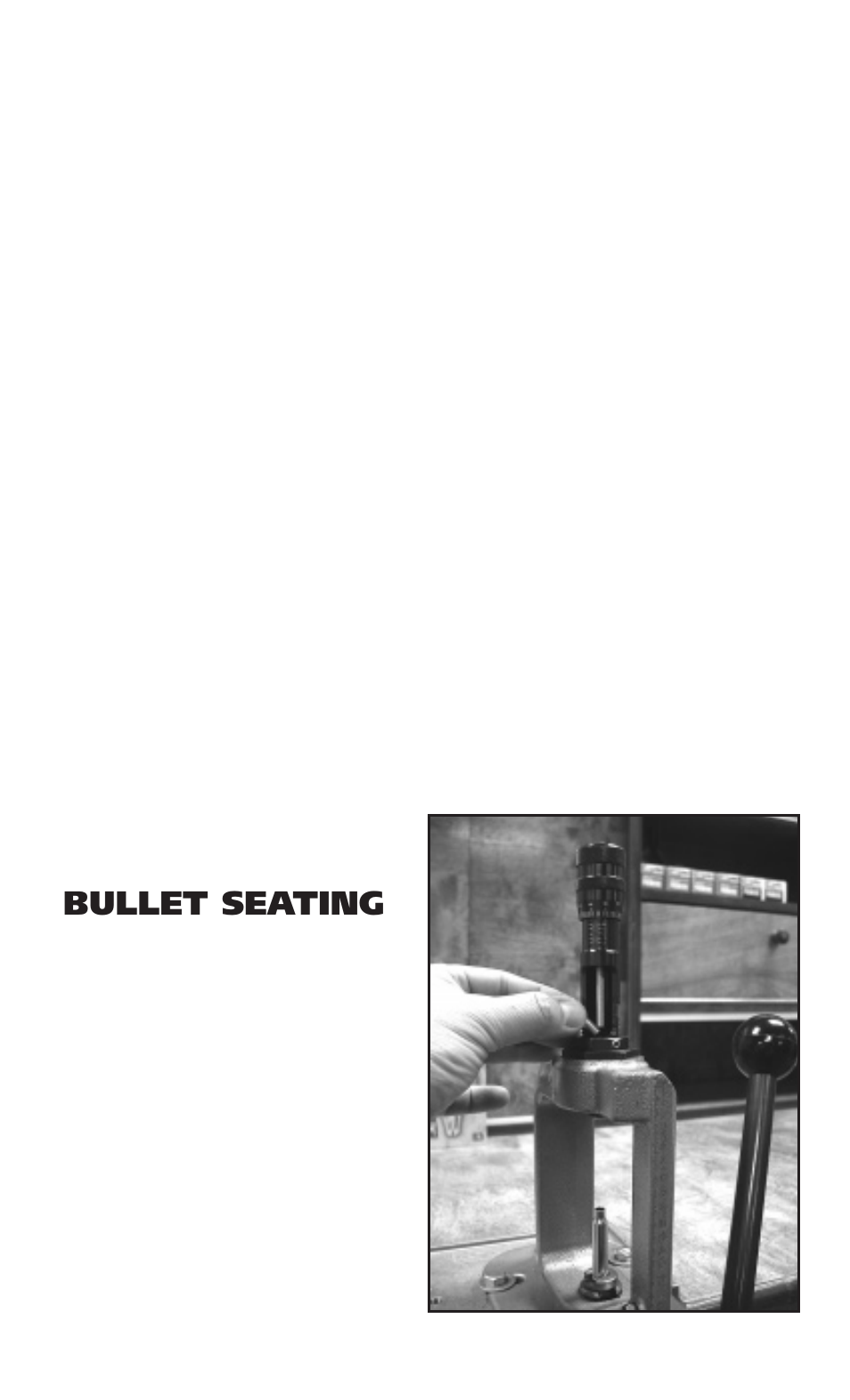 Bullet seating | RCBS Gold Medal Dies User Manual | Page 10 / 12