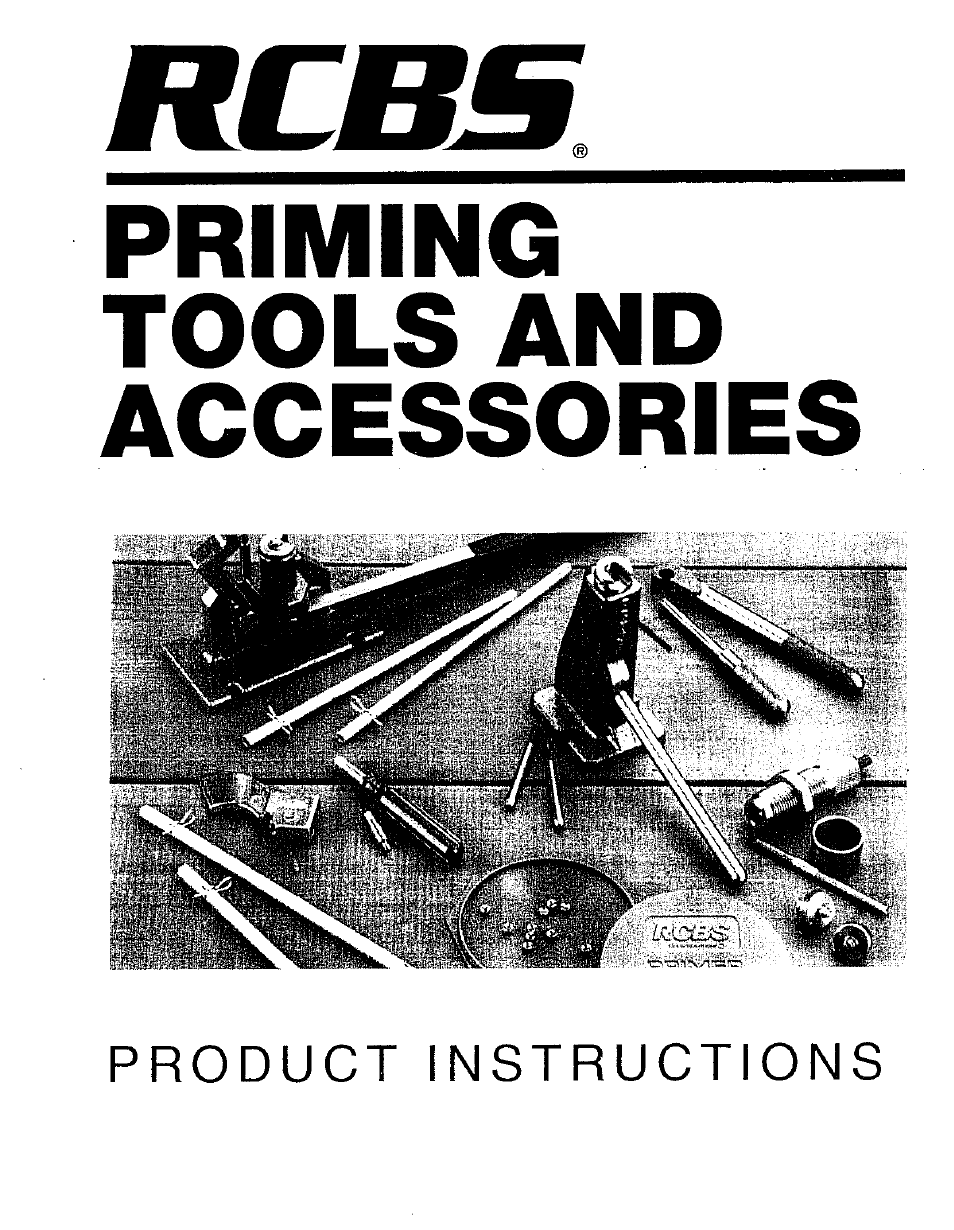 RCBS Priming Tools and Accessories User Manual | 9 pages