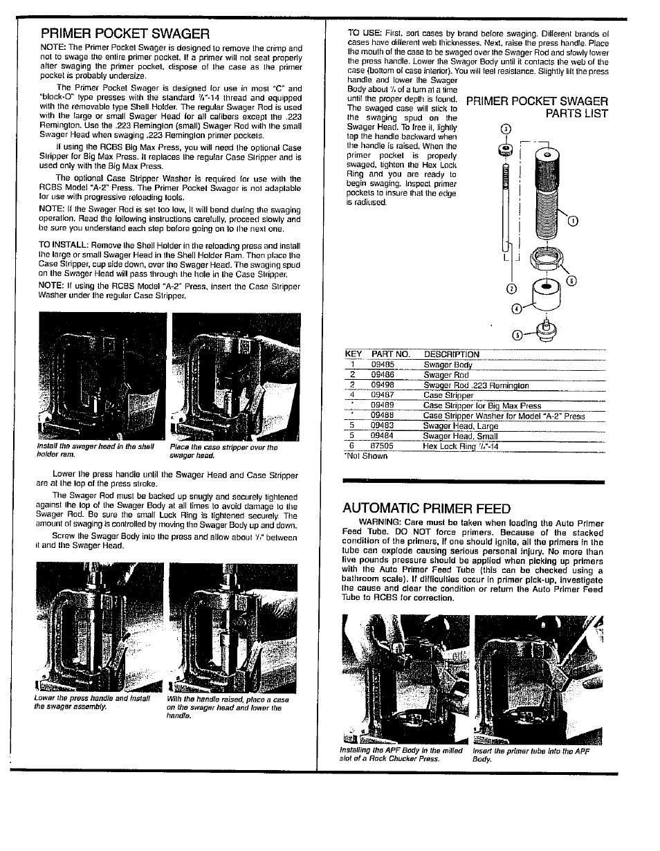 RCBS Priming Tools and Accessories User Manual | Page 4 / 9