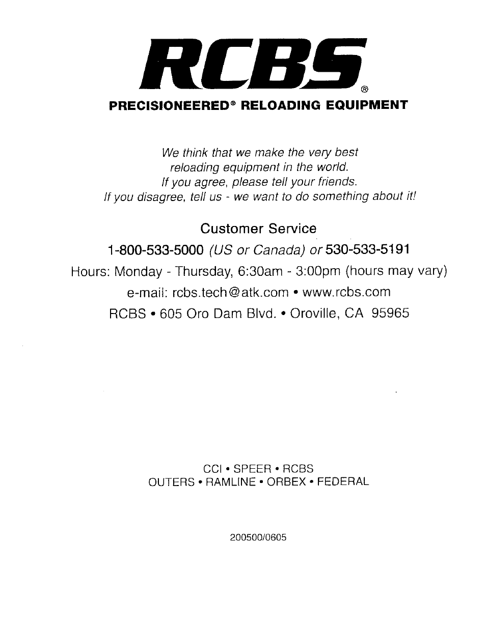 RCBS Priming Tools and Accessories User Manual | Page 8 / 9