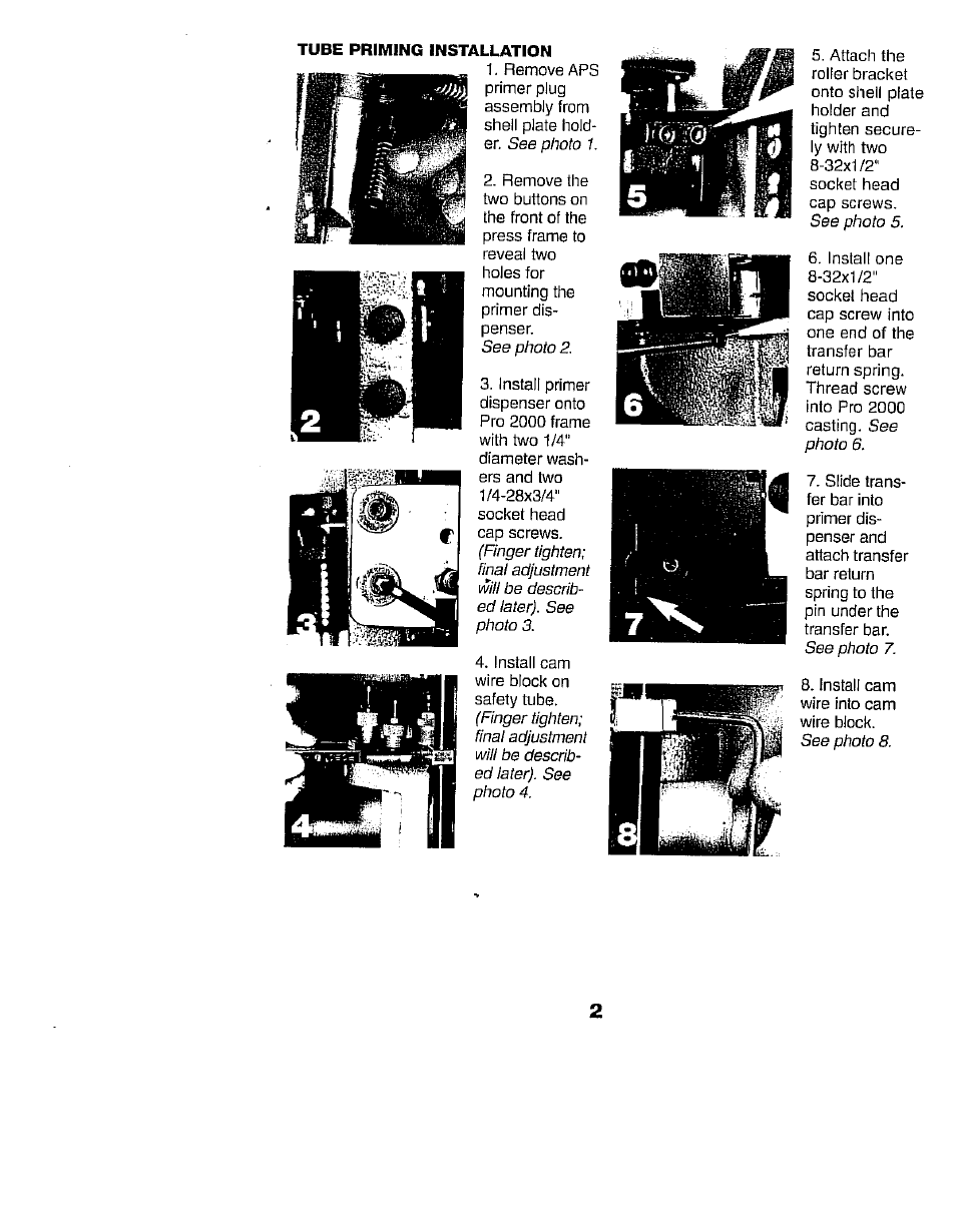 RCBS Pro 2000 Tube Priming Conversion Kit User Manual | Page 3 / 9