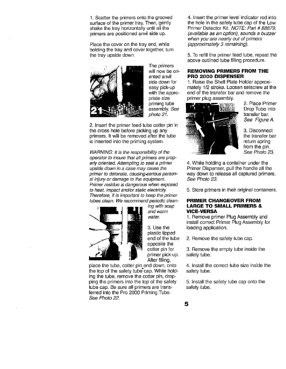 RCBS Pro 2000 Tube Priming Conversion Kit User Manual | Page 6 / 9