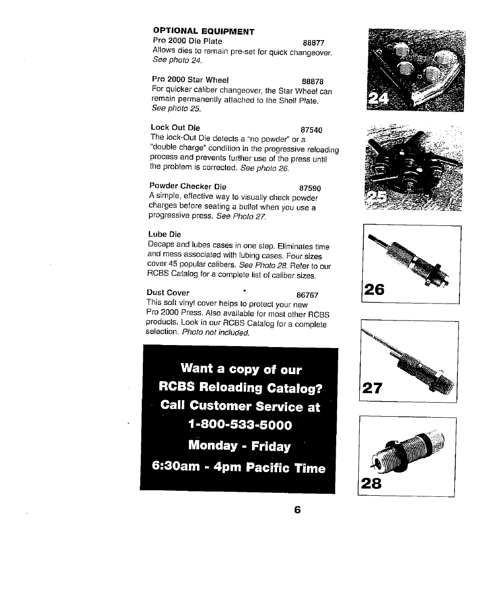 RCBS Pro 2000 Tube Priming Conversion Kit User Manual | Page 7 / 9