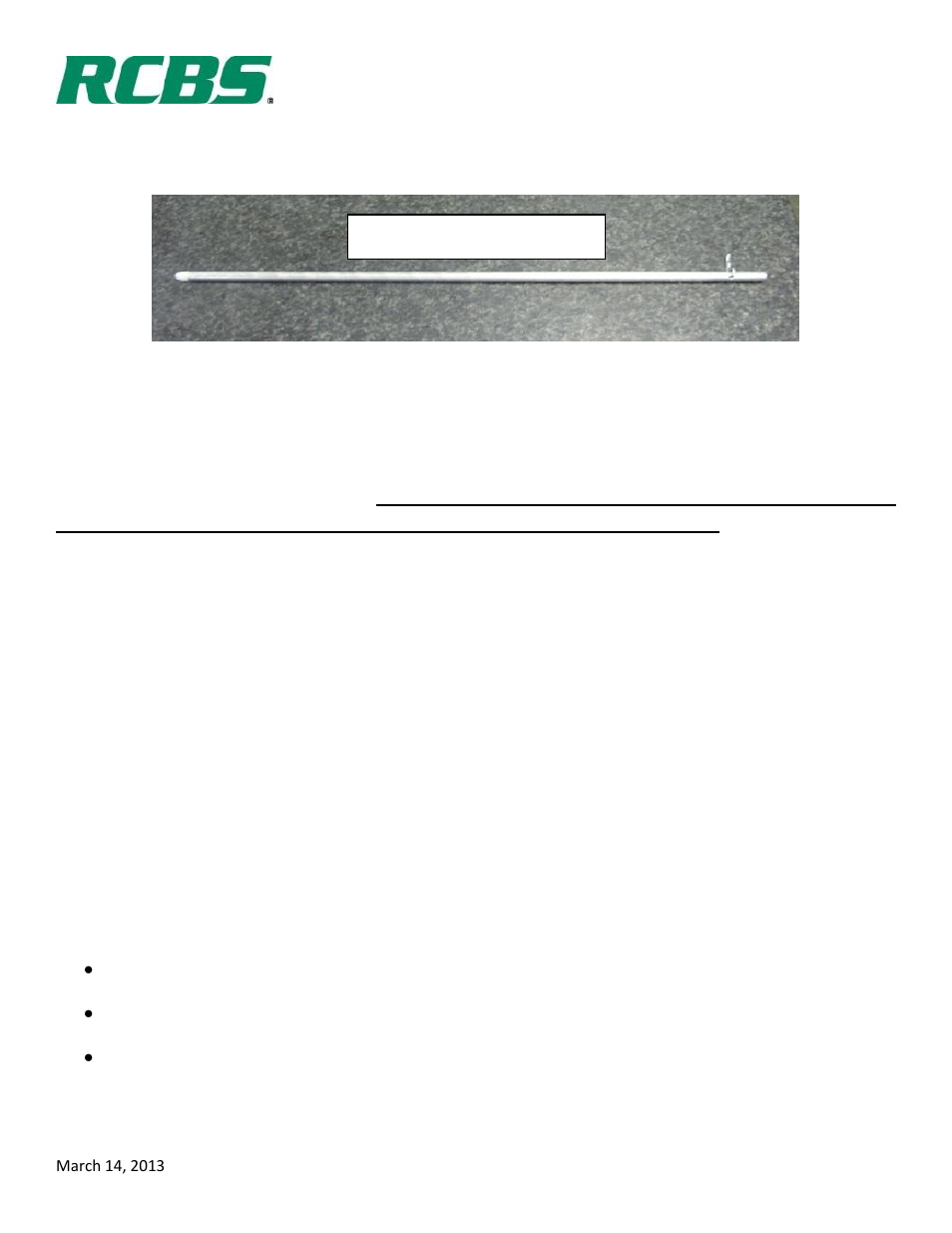 Safety reminder | RCBS Pro 2000 Tube Priming Conversion Kit User Manual | Page 9 / 9
