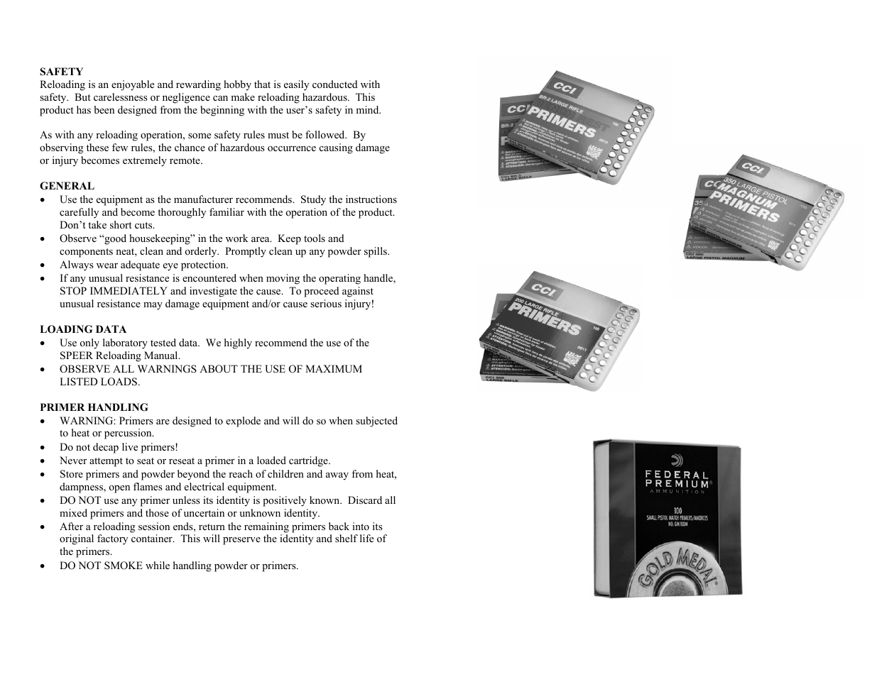 RCBS Universal Hand Priming Tool User Manual | Page 2 / 6