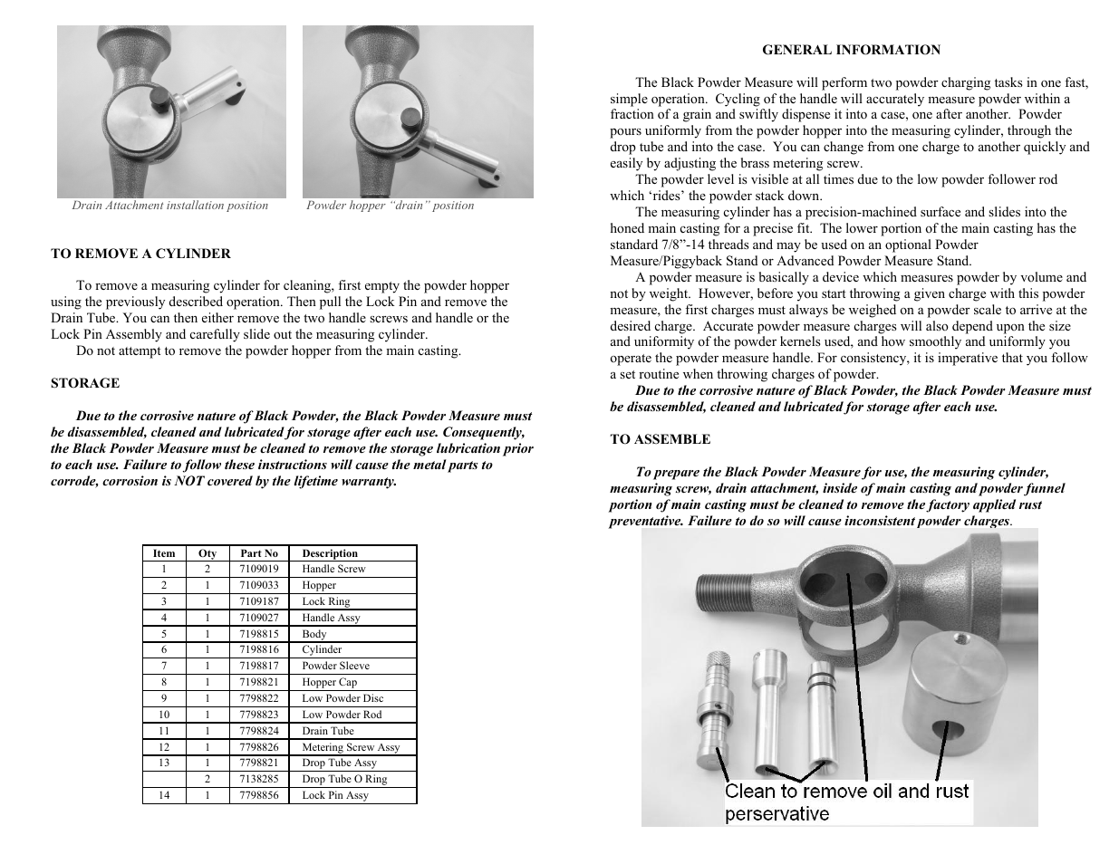 RCBS Black Powder Measure Measure User Manual | Page 3 / 4
