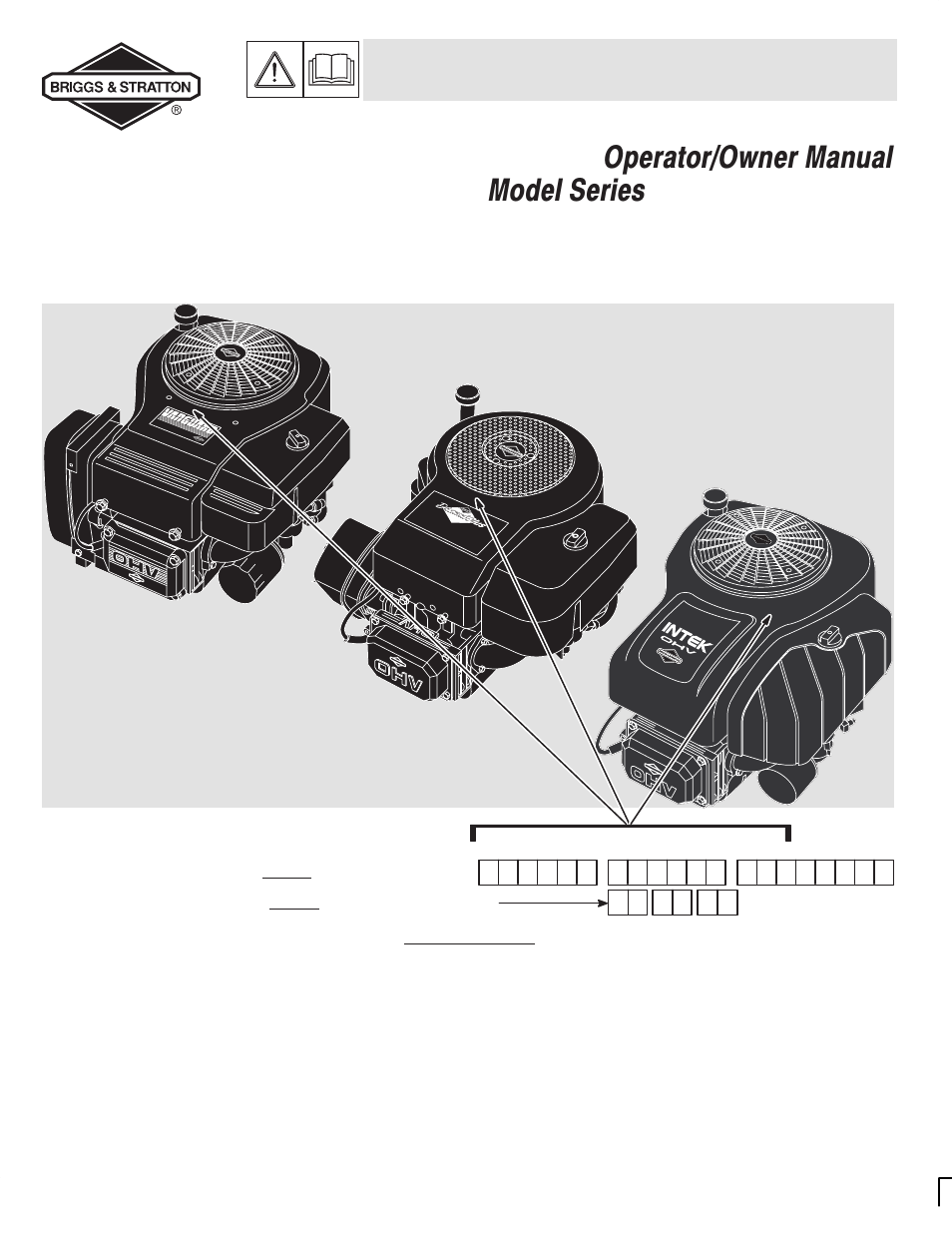 Briggs & Stratton 28U700 User Manual | 12 pages