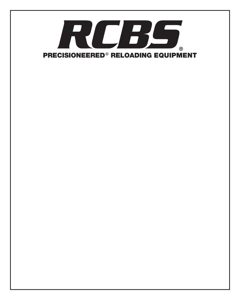 RCBS Accessory Base Plate User Manual | Page 4 / 4