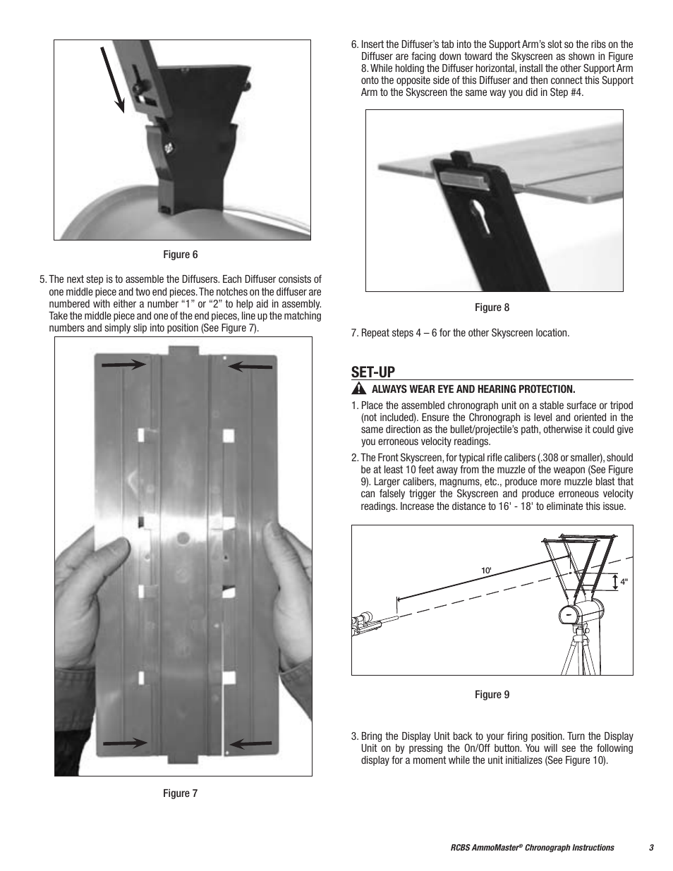 Set-up | RCBS AmmoMaster Chronograph User Manual | Page 3 / 8