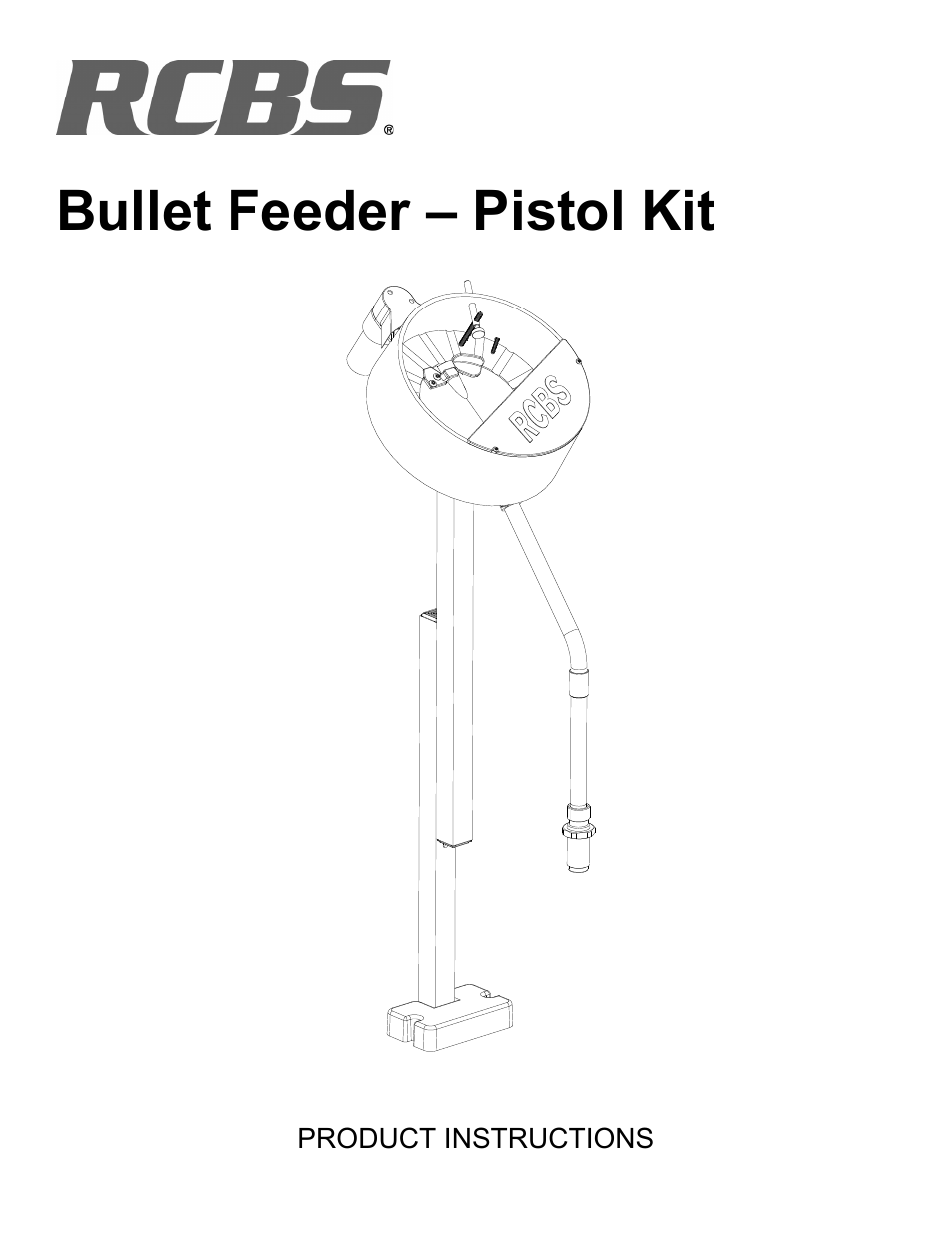 RCBS Bullet Feeder - Pistol Kit User Manual | 12 pages