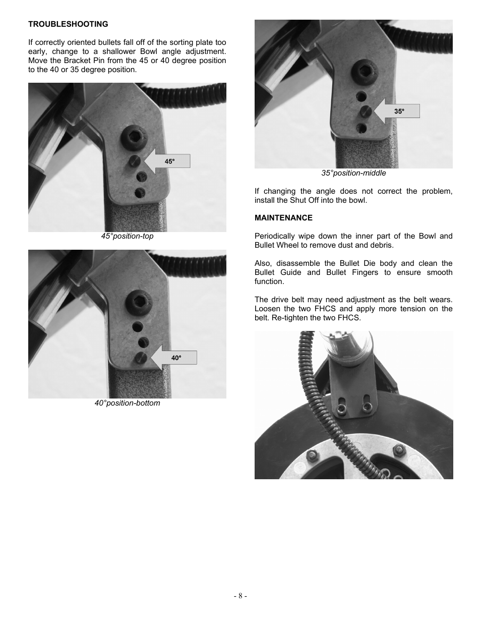 RCBS Bullet Feeder - Pistol Kit User Manual | Page 8 / 12