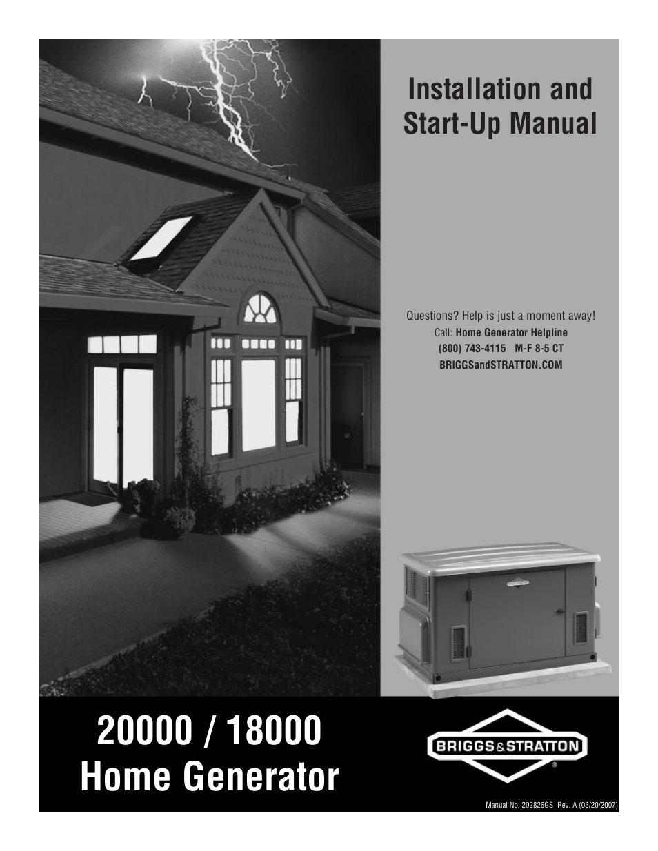 Briggs & Stratton 18000 User Manual | 56 pages