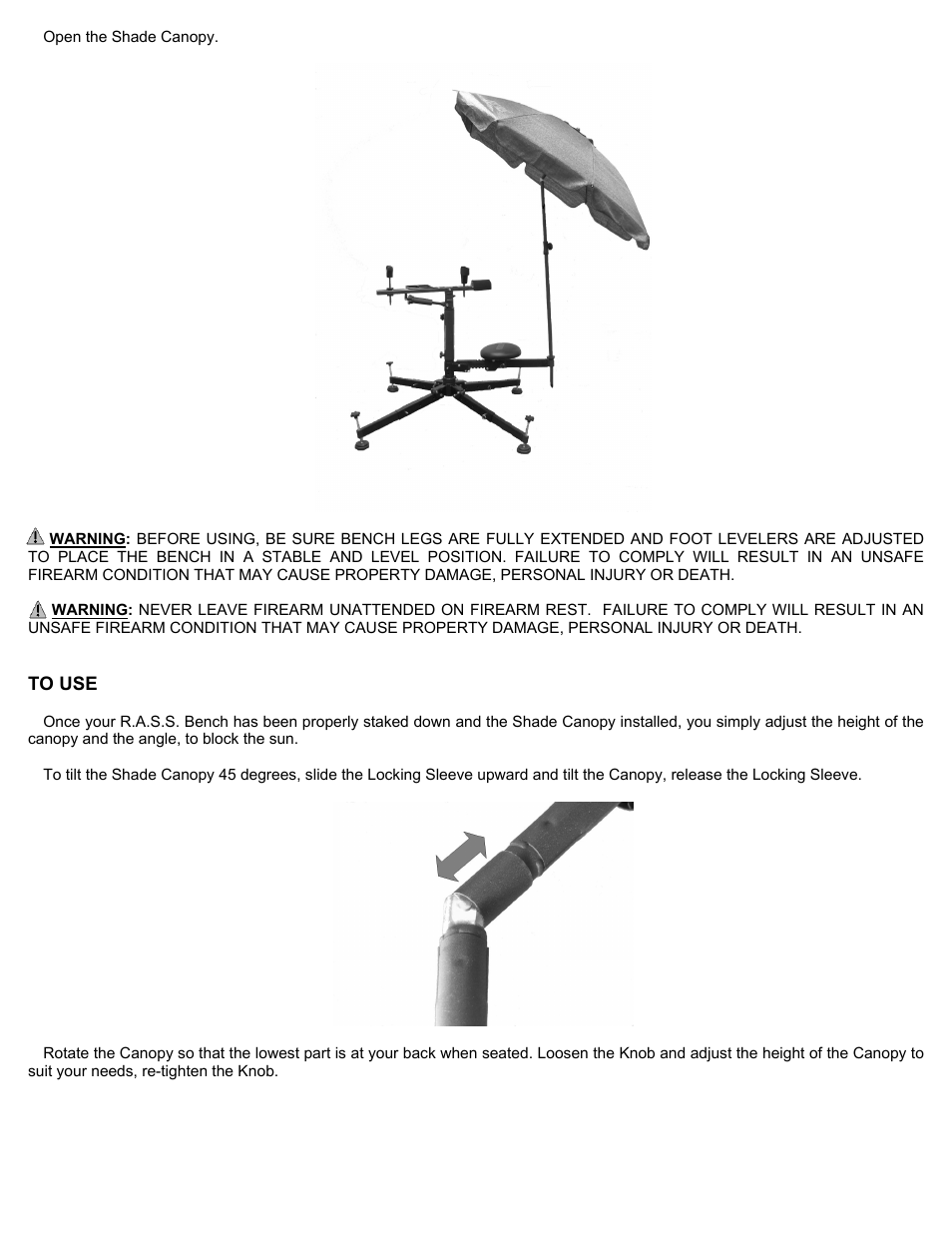 RCBS RASS Shade Canopy User Manual | Page 5 / 8