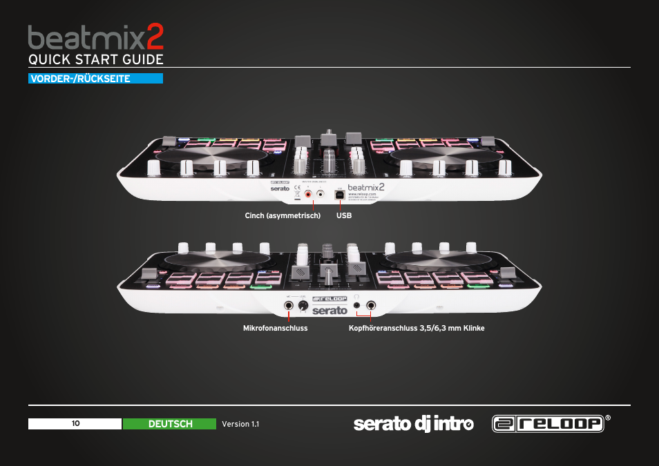 Quick start guide | Reloop BEATMIX 2 - Quickstart Guide User Manual | Page 10 / 20