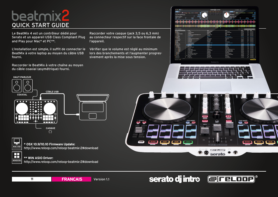 Quick start guide | Reloop BEATMIX 2 - Quickstart Guide User Manual | Page 11 / 20