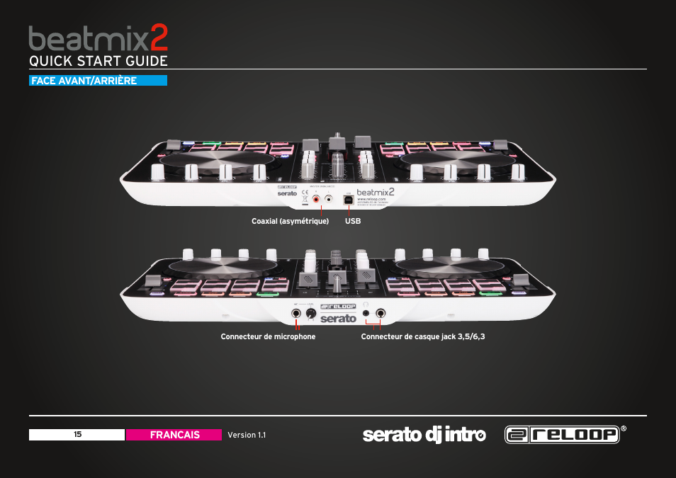 Quick start guide | Reloop BEATMIX 2 - Quickstart Guide User Manual | Page 15 / 20